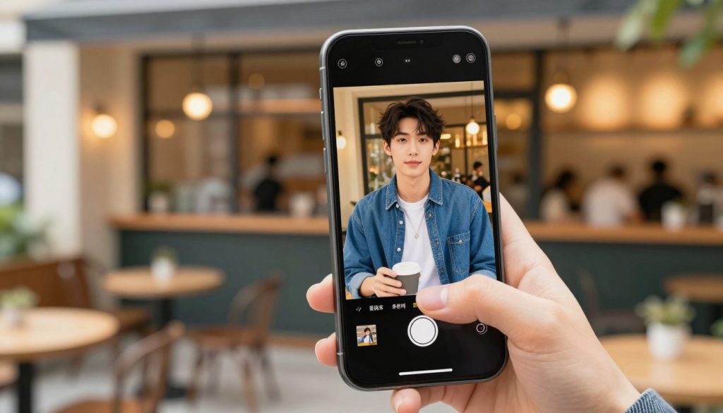 A vibrant and engaging digital illustration showcasing the effects of the 美图秀秀 filter. In the foreground, a smartphone is held by a young adult dressed in casual, modern clothing, displaying a split-screen comparison of a regular photo and its enhanced version using the filter. The middle ground features a beautiful, softly blurred backdrop of a stylish cafe filled with warm, inviting lighting that emphasizes a cozy atmosphere. The image should capture the essence of creativity and fun involved in photo editing, with bright colors and crisp details. The overall mood is lively and inspiring, inviting viewers to explore their own photo editing experiences. A vibrant and engaging digital illustration showcasing the effects of the 美图秀秀 filter. In the foreground, a smartphone is held by a young adult dressed in casual, modern clothing, displaying a split-screen comparison of a regular photo and its enhanced version using the filter. The middle ground features a beautiful, softly blurred backdrop of a stylish cafe filled with warm, inviting lighting that emphasizes a cozy atmosphere. The image should capture the essence of creativity and fun involved in photo editing, with bright colors and crisp details. The overall mood is lively and inspiring, inviting viewers to explore their own photo editing experiences.